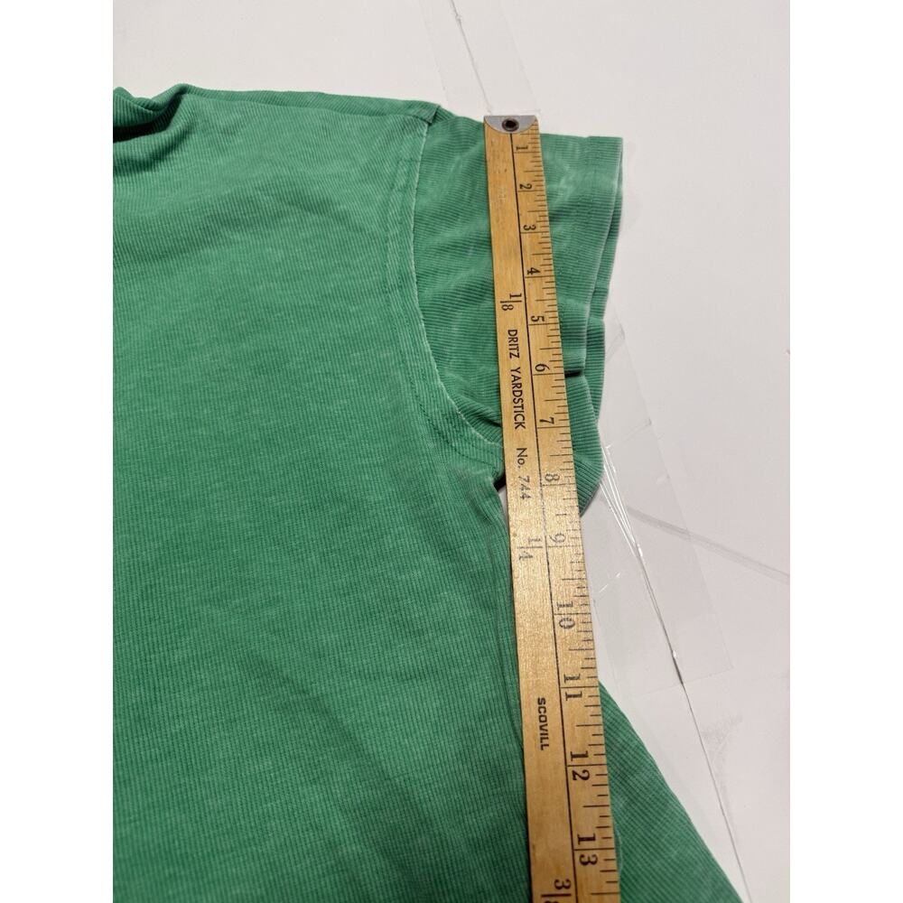 Jane Delancey XL Plus Shirt Green Collared Pullover Short Sleeve Knit Tunic - Picture 5 of 8